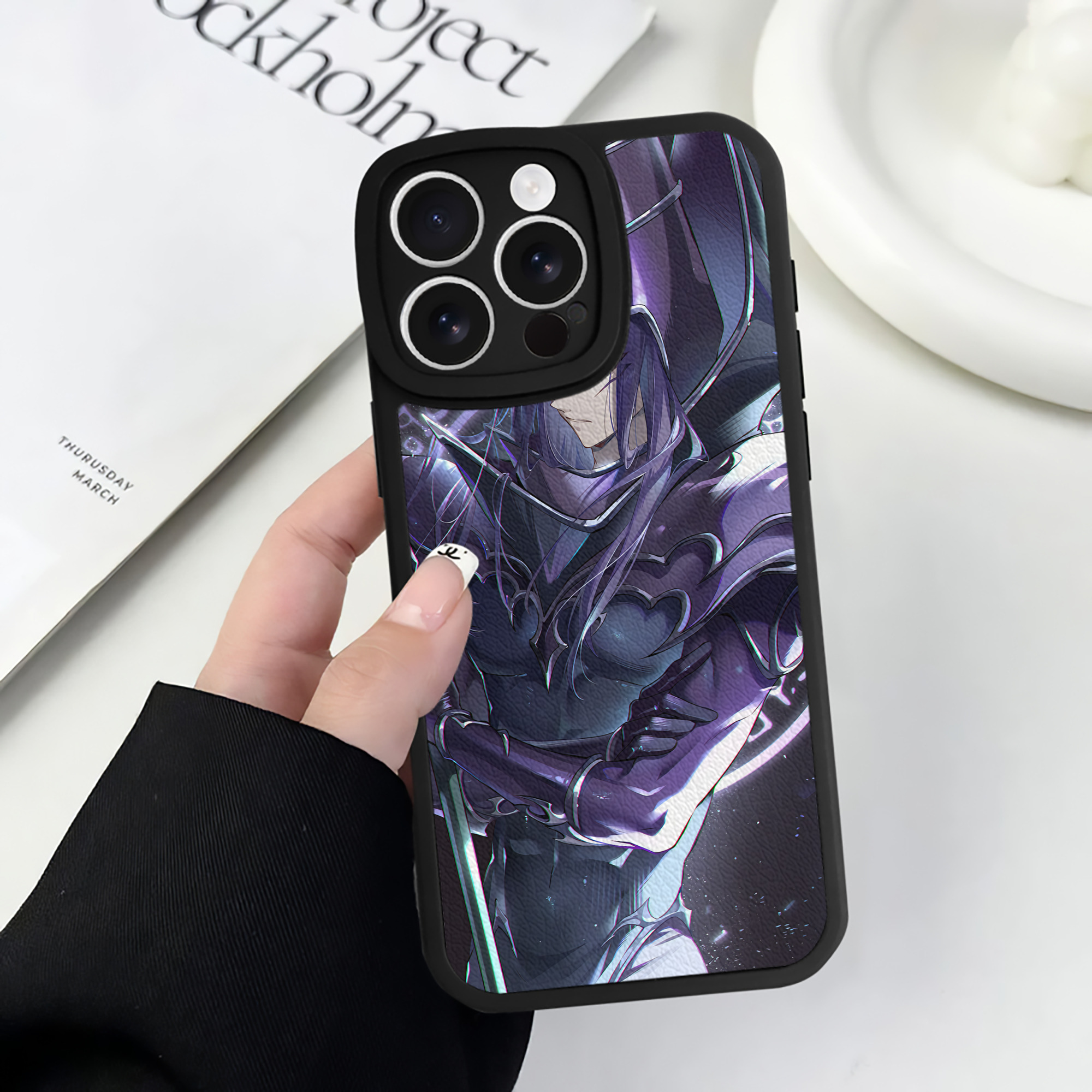 （画像用） 遊☆戯☆王 Yu-Gi-Oh! 【iPhone 16シリーズ対応】シリコンスマホケース（レザー調） 材質：シリコン